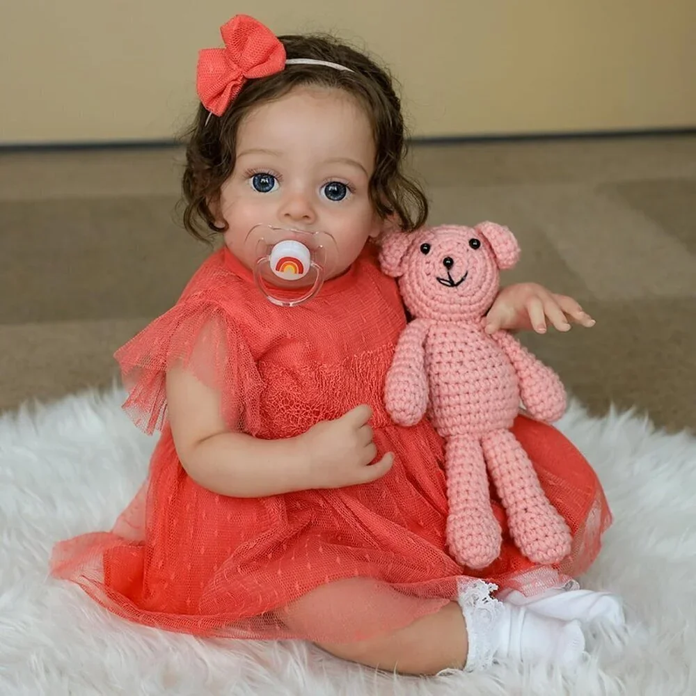 🆕20Inch Realistic-Newborn Baby Doll Girl Silicone Real Life Open Eyes Baby Doll